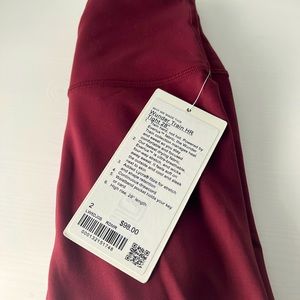 lululemon wunder train high rise leggings 28”